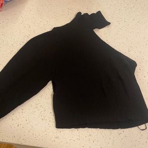 Black Zara one shoulder